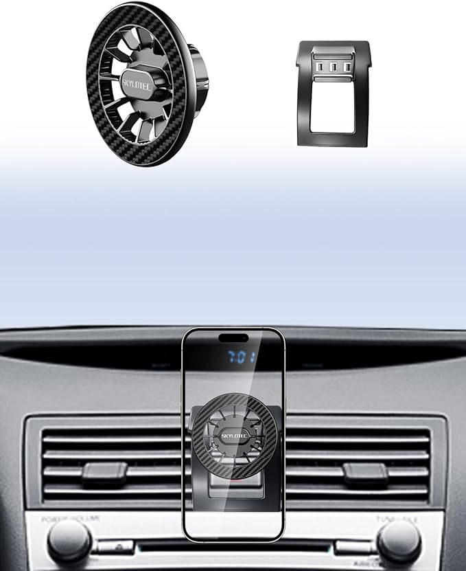 SKYLOTEC Car Phone Holder for Toyota Camry 2007 2008 2009 2010 2011 Accessories Automobile Cradles Magnetic Phone Mount Compatible with MagSafe, Strong Magnets Cell Phone Base (Magnetic)