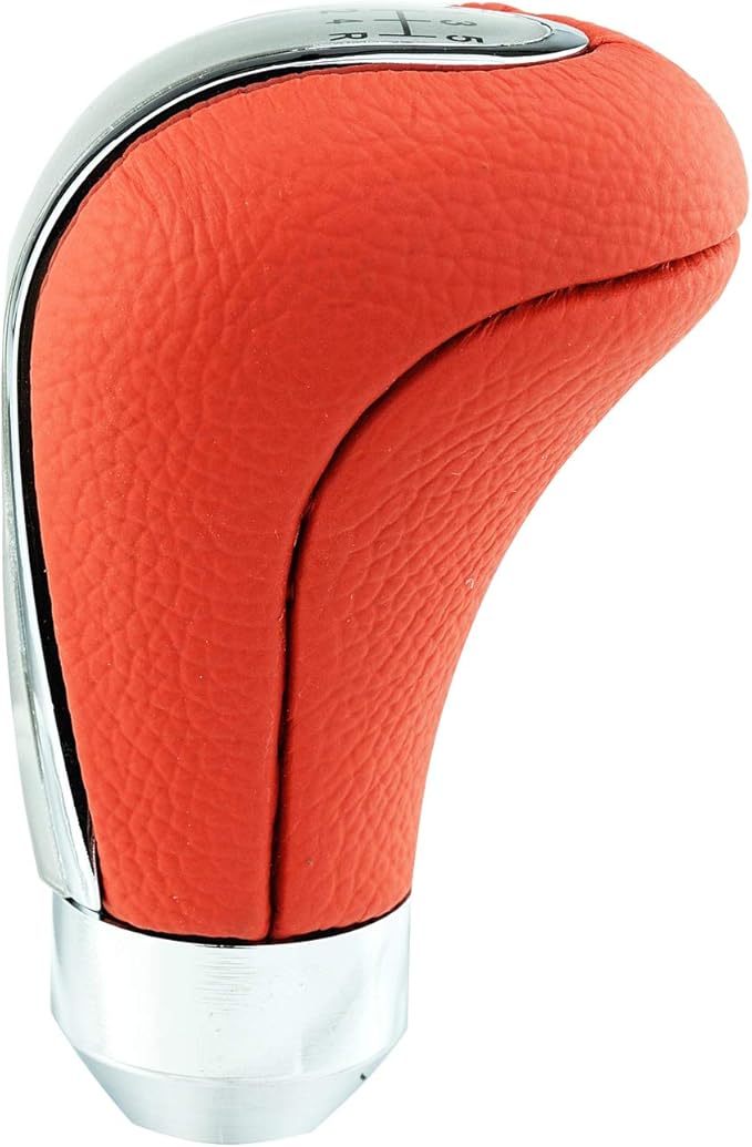 Abfer 5 Speed Shift Knob Aluminum Alloy Car Gear Stick Weighted Shifter Knob for Most Manual Truck Vehicle, Red