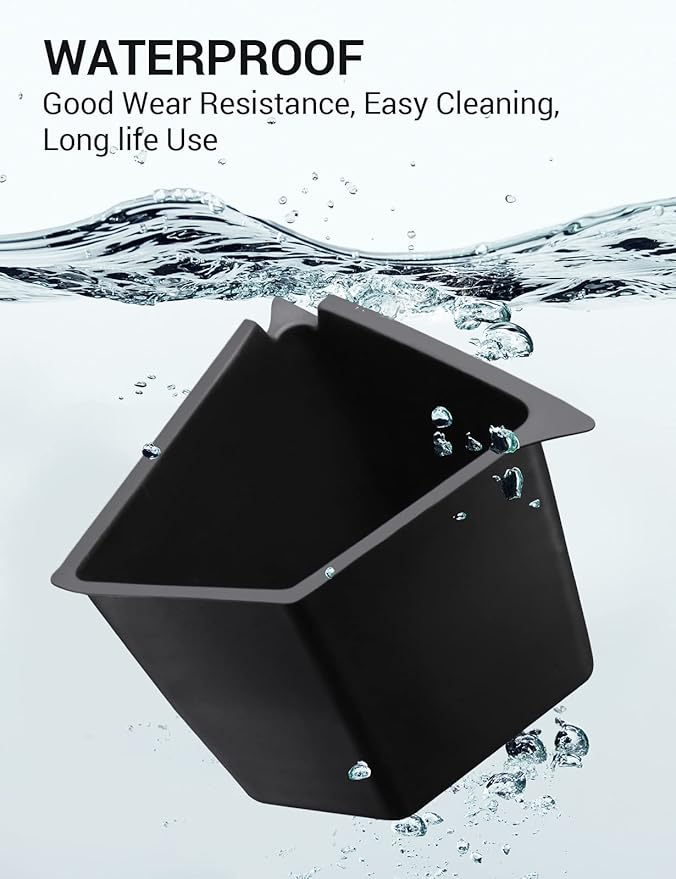 BASENOR 2020 2021 Tesla Model Y Trunk Organizer, (Proprietary Design) Waterproof Rear Trunk Storage Bins Side Box with Carpeted Lip Interior Accessories Set of 2 for 5-Seater