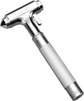 Premium Car Glass Breaker with Seat Belt Cutter - Automotive Safety Hammer - Emergecy Escape Tool, Car Autoaccessory Metal Window Hammer, Vehicle Hard Aluminium Alloy Head Design(Silver)