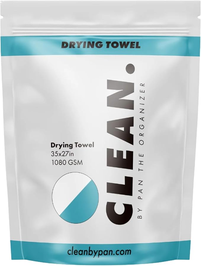 Clean Drying Towel - Ultra-Absorbent Microfiber Drying Cloth for Cars, Trucks, Motorcycles & Boats – Streak-Free Auto Detailing Towel for Professionals & Enthusiasts - 35" x 27"