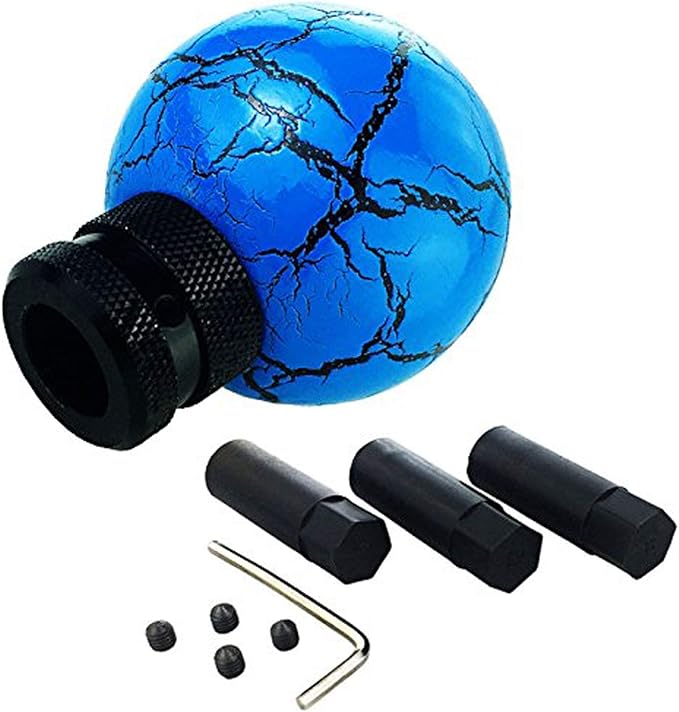 Lunsom Gear Shifter Knob, Resin Shift Ball Round Head Stick Handle Fit Most Automatic Manual Transmission Car (Blue)