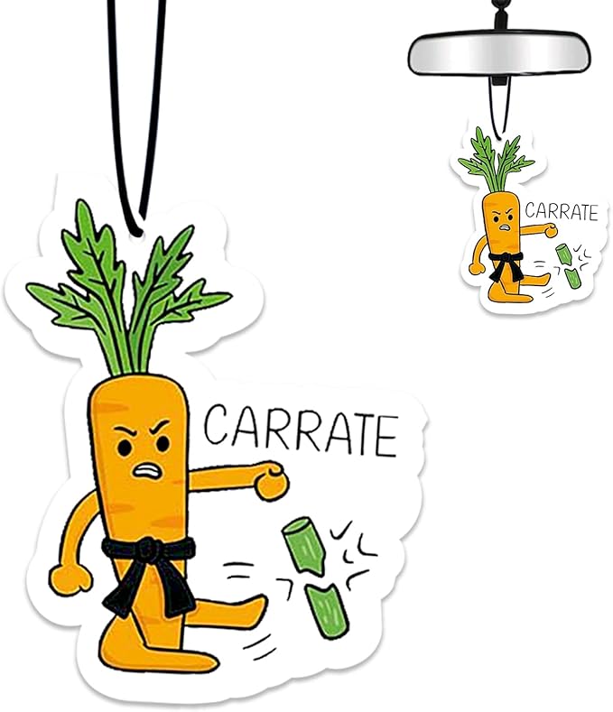 Funny Carrot Air Freshener Hanging for Car Scented Ornaments Mirror Cute Car Fresheners Carrots Car Accessories Auto Interior Decor Scent Home Bathroom Closet Carrot Gifts for Women Men