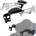 Motorcycle Passenger Armrests Adjustable with Cup Holder for Harley Touring Electra Glides Road Glide Ultra Tri Glide 1997-2013 Motorbike Accessories Parts Chrome