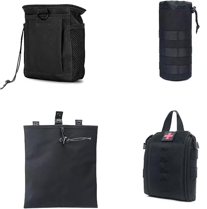 HIGH FLYING for Toyota Fortuner 2016-2024 Car Accessories Modular Storage Molle Panels System Trunk Shelf Luggage Trunk Organizer Aluminum Alloy (Trunk Pouches)