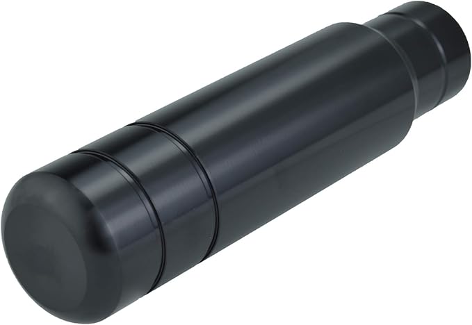 Abfer Metal Heavy Shift Knob, 5" Aluminum Alloy Weighted Gear Lever Stick Shifter Handle Fit Most Manual Vehicle (Black)