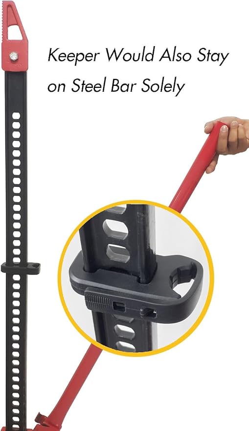 Jack Handle Keeper for Hi-Lift Jacks & Other Farm Jacks Off Road Lift Jacks |More Compact & Durable| Black