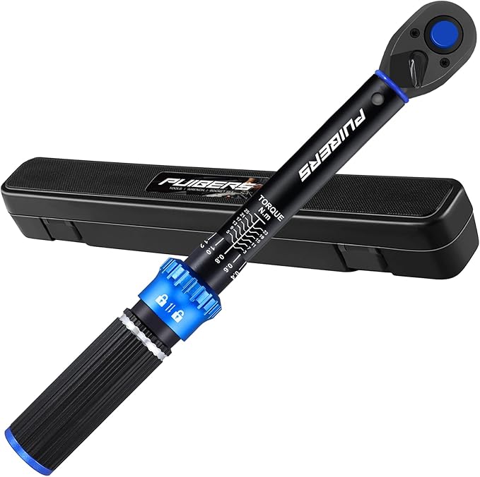 1/4 Inch Pound Torque Wrench, Bike Torque Wrench 1/4 3-25 NM/22.6-221.3 IN.LB，Dual-Direction Adjustable 72 Tooth Drive Small Newton Meter Wrenches for Bike, Motorcycle and Car Repair