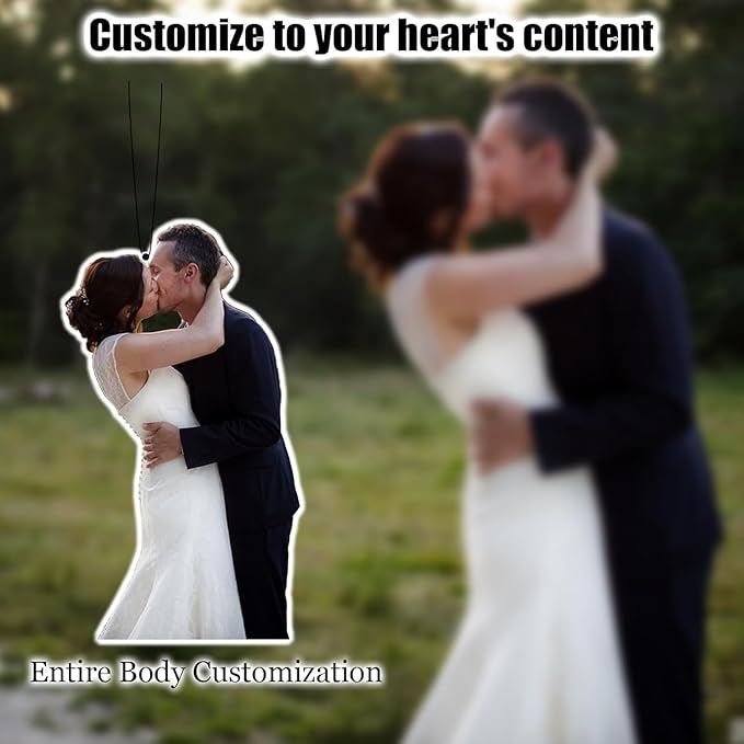 10/20/50/100Pcs Custom Air Fresheners with Picture Photo Logo - Personalized Double Sided Photo Air Freshener Personalized Gifts for Valentine's Day Birthday Anniversary(10pcs-Crop)