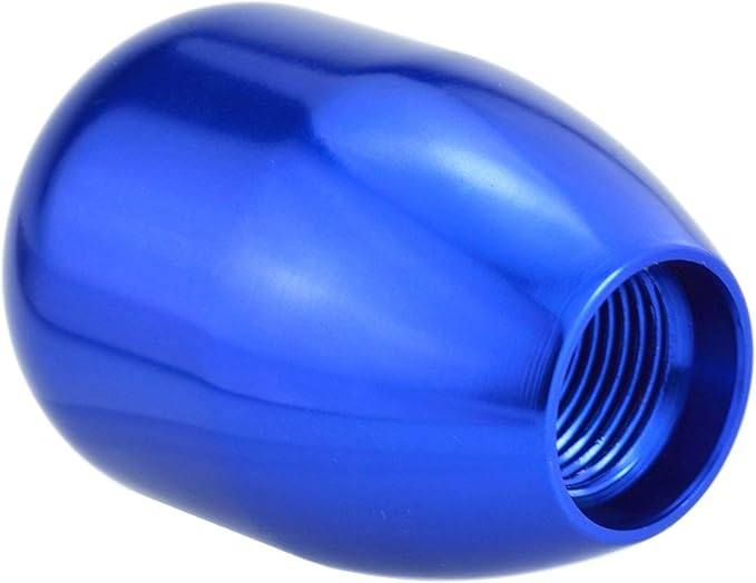 Lunsom 5 Speed Shifter Knob, Aluminium Alloy Gear Shifter Stick Handle Manual Shifting Lever Head Fit Most Auto Manual Transmissions (Blue)