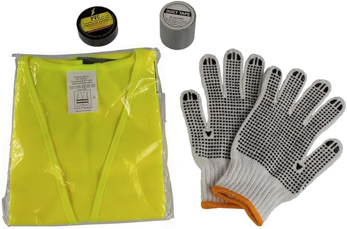 Ford Roadside Assistance Kit Contains First Aid Kit, Safety Vest, Booster Cables and Assorted Tools | VFL3Z19F515AC