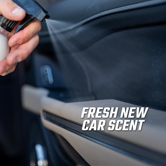 Slick Products Multi-Surface Interior Conditioner – Cleans & Conditions Vinyl, Plastic & Leather – Non-Greasy Car Interior Cleaner & Protectant – Fresh New Car Scent – 64 oz.
