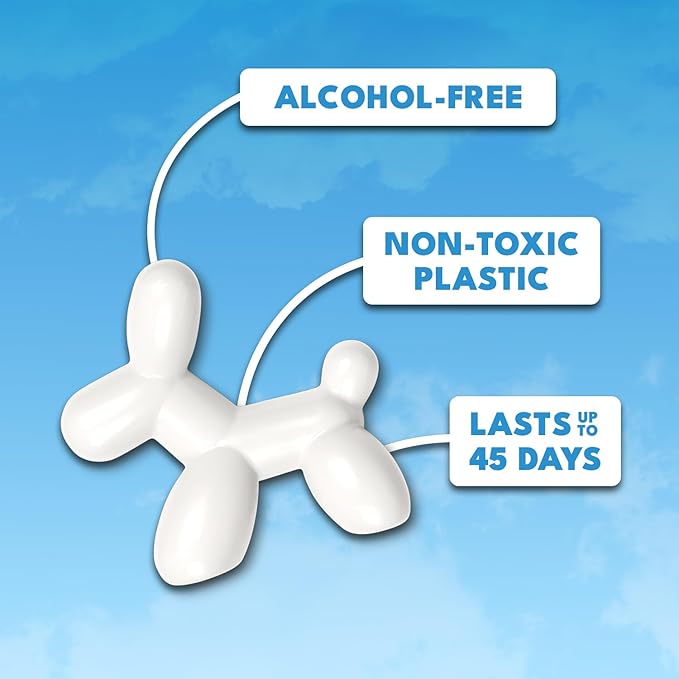 Little Pup 96601 New Car Scent Car Air Freshener Clip Provides Long-Lasting Freshness in a Compact Design, Fights Odors for up to 45 Days, Cute Car Odor Eliminator, Non-Toxic, Pack of 1