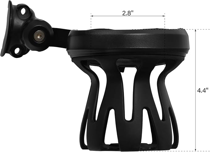 TCMT Handlebar Mount Drink Cup Holder Fit For Harley Touring Road King Road Street Eletra Glide Dyna Street Bob Sportster XL with 1" Handlebar