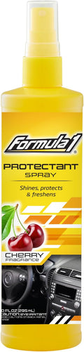 Formula 1 Interior Detailing Protectant Spray, Car Interior Cleaner with Lasting Cherry Fragrance and UV Protection, Safe for Vinyl, Rubber, Plastic, & Dashboard - 10oz.