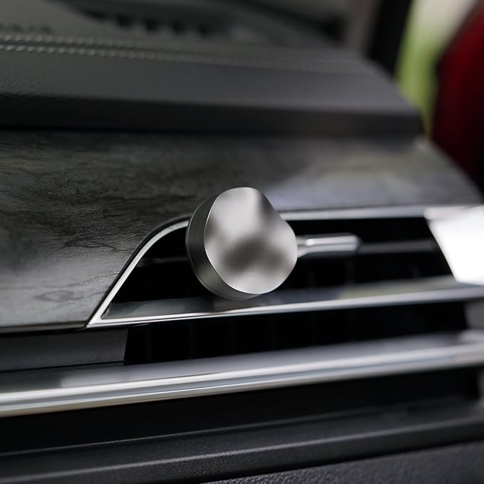 THEDOTS Metal Car Vent Clips, Moroccan Mint Tea Scent, Cool Air Freshener Car Interior Decor, Aluminum Solid Gadget Gift