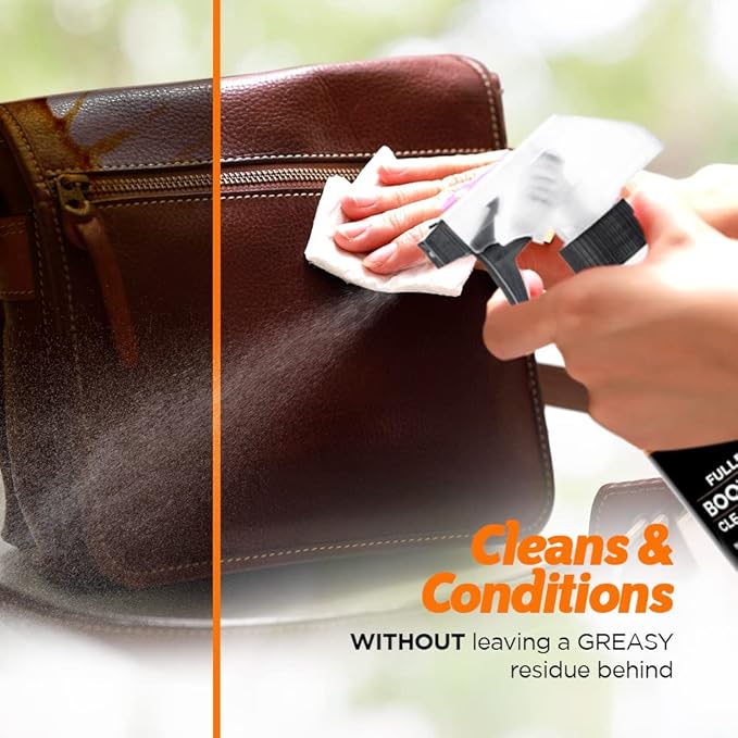 Fuller Brush Leather Boot and Jacket Cleaner Conditioner - Natural Oil Formula for Leather, Vinyl, Backpacks & Luggage - Removes Dirt, Dust, and Grime - Pack of 1