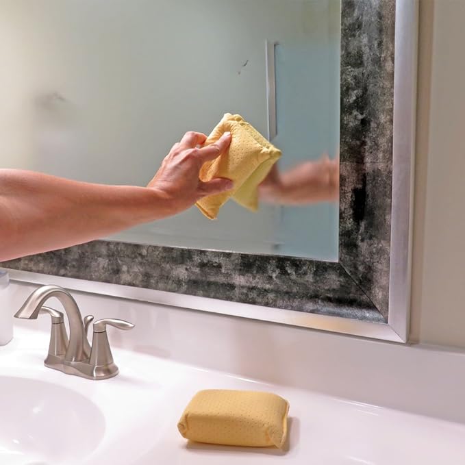 Evelots Car Windshield Cleaner Chamois, 2 Pack, Window Glass Defogger Sponge, Yellow