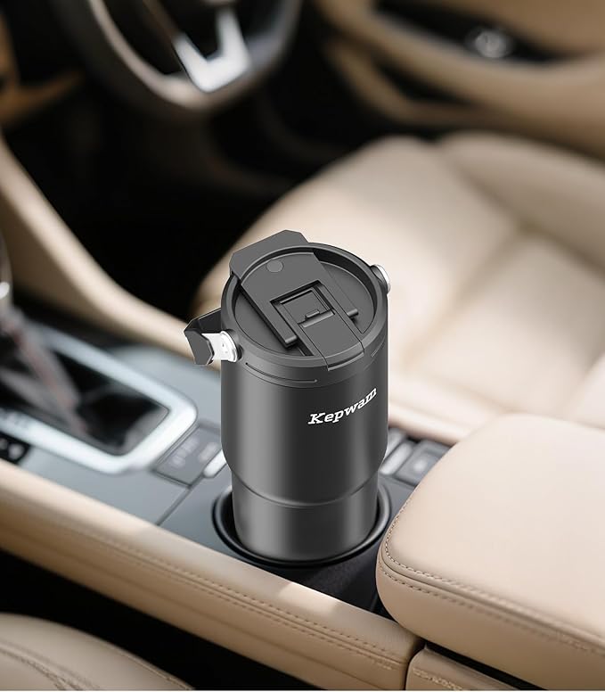 Self-Heating Travel Mug 20oz, Temperature-Controlled Coffee Warmer Mug, Smart Travel Coffee Mug Keep Coffee Drinks Hot, Heated Mug Great for Driver Outdoor Fits Car Cup Holders