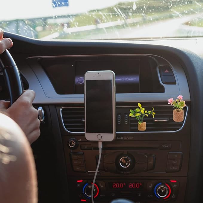 ZOSTLAND Rhinestone Car Decorative Clip,Car Air Fresheners,Metal Vent Clip,Bling Auto Air Vent,Personalized Automotive Interior Decoration Accessories,Auto Decor Gift for Women,Men(4pcs Green)