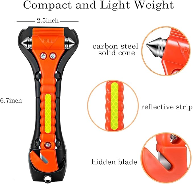 20 Pack Car Safety Hammer, Auto Emergency Escape Tool Car Window Glass Breaker and Seat Belt Cutter for Family Rescue, Car Life Saving Survival Kit