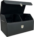Trunk Organizer for Car,Trunk Organizer for SUV & Sedan,With Lid,Multi-Functional,Foldable Cargo Stotage Box - Black - Small