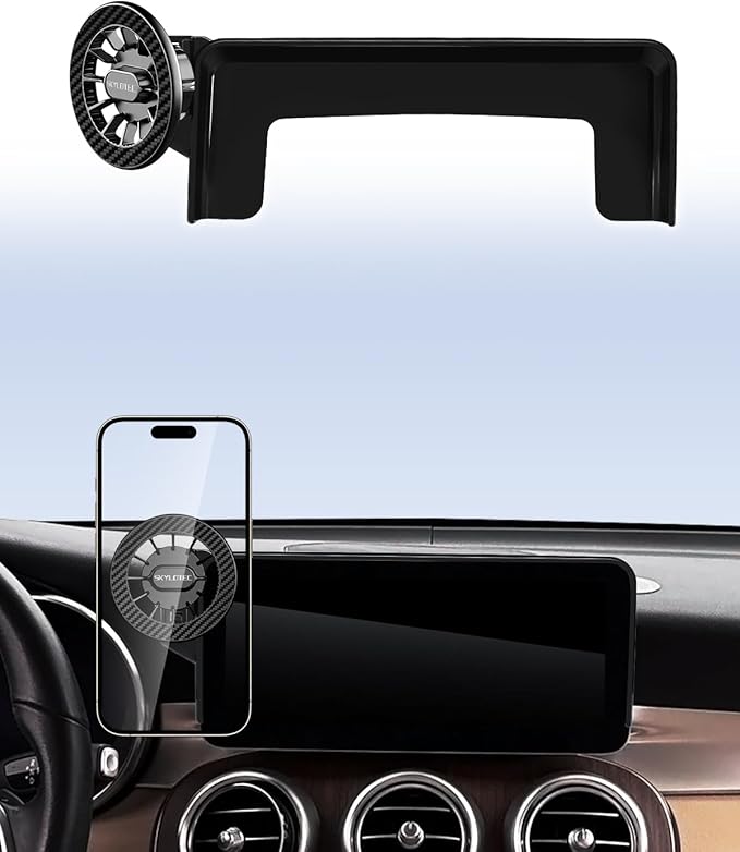 Car Phone Holder for Mercedes Benz GLC 2020-2022/C-Class 2019-2021/V-Class 2020-2022 Accessories 10.25-Inch Screen, Automobile Cradles Magnetic Phone Mount Compatible with MagSafe, Cell Phone Base