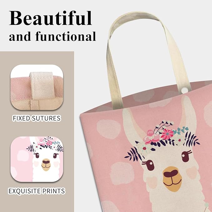 Cute Pink Llama Car Trash Can, Organizer & Storage Bag, 5L Capacity, Anti-Slip, Multipurpose