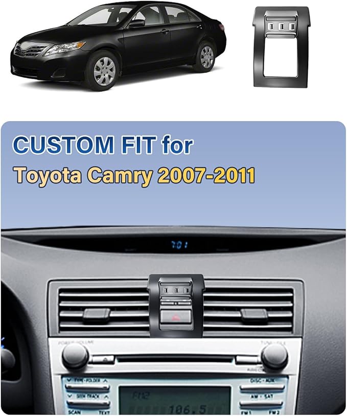 SKYLOTEC Phone Holder for Toyota Camry 2007 2008 2009 2010 2011 Accessories Car Magnetic Phone Mount Compatible with MagSafe, Strong Magnets Fast Wireless Charger Cell Phone Base (Magnetic Charge)