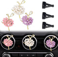 ZOSTLAND Rhinestone Car Decorative Clip,Car Air Fresheners,Metal Vent Clip,Bling Auto Air Vent,Personalized Automotive Interior Decoration Accessories,Auto Decor Gift for Women,Men(3pcs Dancers)