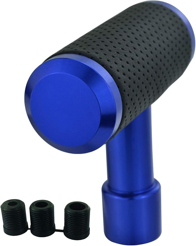 Lunsom Shifter Knob, Gear Shifting Lever Stick Shift Handle Head Type T Gear Shift Knob Fit for Manual Transmission Vehicle (Blue)