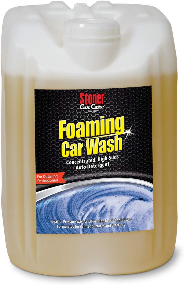 Stoner Car Care B546PL 5-Gallon Concentrated Foaming Car Wash Soap Deep Cleaning High Suds Auto Detergent