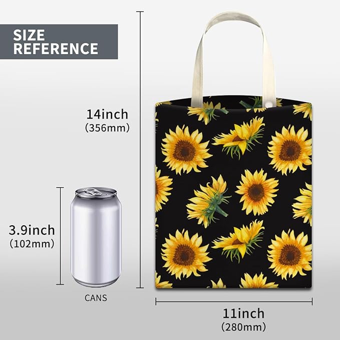 Car Trash Can, Cute Car Trash Bag, Hanging Car Organizer and Storage Bag, Trash Bin for Car Accessories, Vehicle, Travelling, Camping Watercolor Sunflower