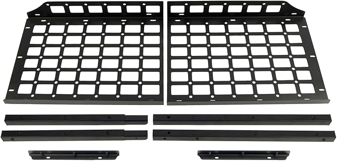 HIGH FLYING for Toyota Sequoia 2008-2022 Car Accessories Modular Storage Molle Panels System Trunk Shelf Luggage Storage Carrier Trunk Organizer Aluminum Alloy (Trunk Shelf)