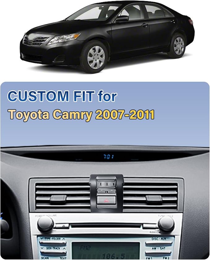 SKYLOTEC Car Phone Holder for Toyota Camry 2007 2008 2009 2010 2011 Accessories Automobile Cradles Phone Mount, Cell Phone Base Not Block Air Vent (Universal Holder)