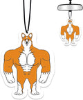 Muscle Dog Air Freshener Hanging for Car Scented Ornaments Mirror Cute Car Fresheners Dogs Car Accessories Auto Interior Decor Scent Home Bathroom Closet Dog Gifts for Women Men