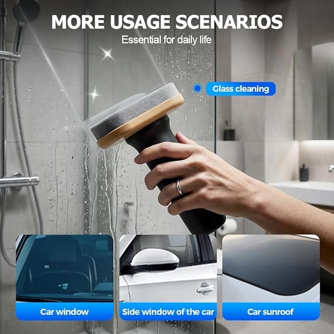 Upgrade Handheld Glass Oil-Film Remover Emulsion, 2026 Emulsion Cleaner Glass Cleaning Board for Clarity, Automotive Oil Film Cleaning Brush for Car (1 pack)