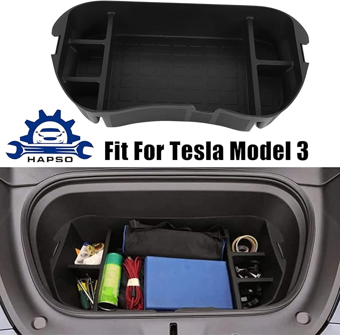 Front Trunk Organizer Tray Storage Box Fit for Tesla Model 3 2017-2020 Accessories Front Trunk Mat Storage Box