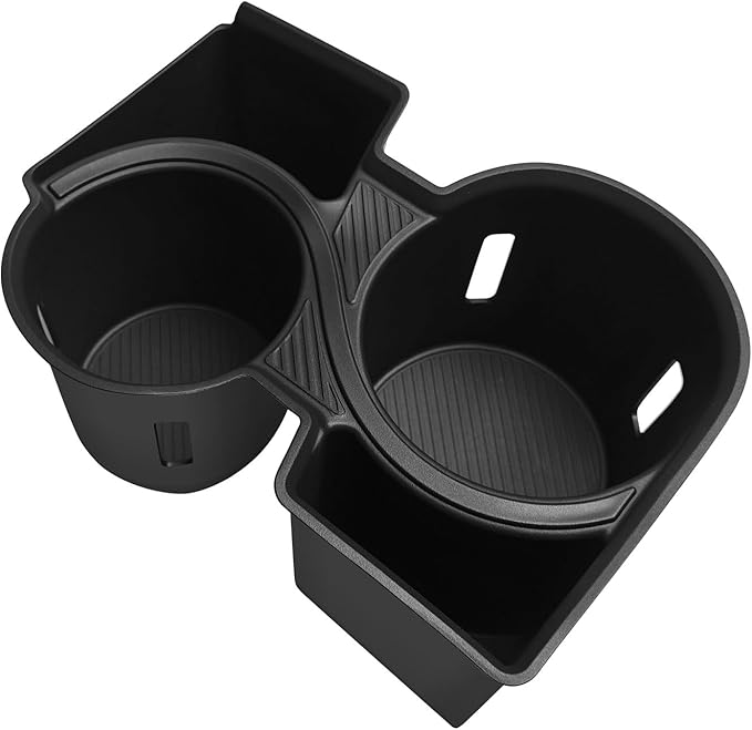 BestEvMod Center Console Cup Holder Inserts for 2024+ Kia EV9 Accessories Middle Console Armrest Front Drink Stopper Non-Slip Organizer Drink Cup Holder Organizer(Not for Wind/Light/Light Long Range)