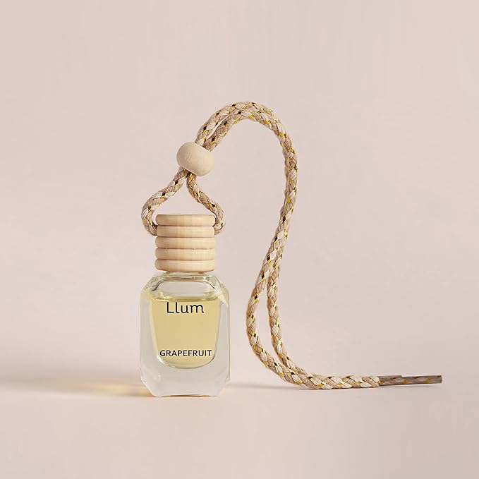 Grapefruit Hanging Car Air Freshener |10ml, 0.34 fl.oz| Luxury, Organic, Toxin-Free, Alcohol-Free, Pet Friendly Perfume|Interior Accessory for fresh Aroma|Long Lasting Fragrance up to 30 Days