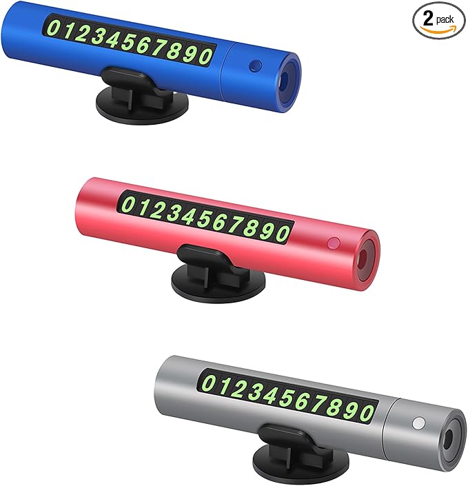 Upgraded 2026 Safe Hammer Glass Breaker Flashlight Car Parking Card, Seatbelt Cutter Window Breaker Emergency Escape Tool Glass Breaker Emergency Seat Belt Cutter (3 Pack (Blue, Red & Gray))