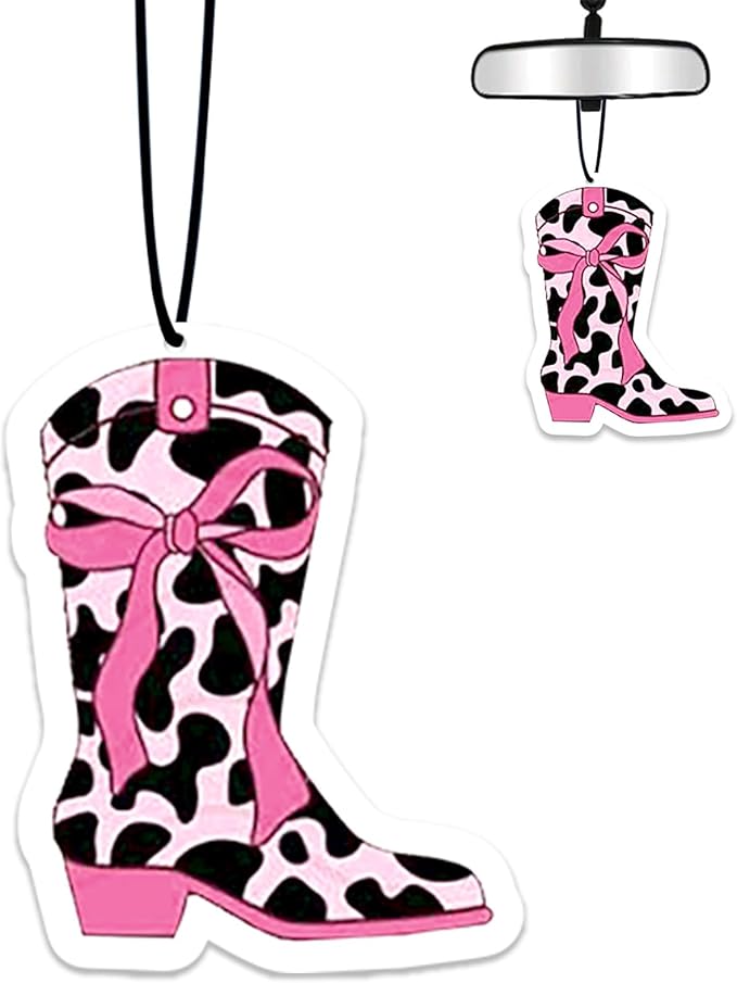 Cowgirl Air Freshener Hanging for Car Scented Ornaments Mirror Cute Car Fresheners Cowgirls Car Accessories Auto Interior Decor Scent Home Bathroom Closet Cowgirl Gifts for Women Men