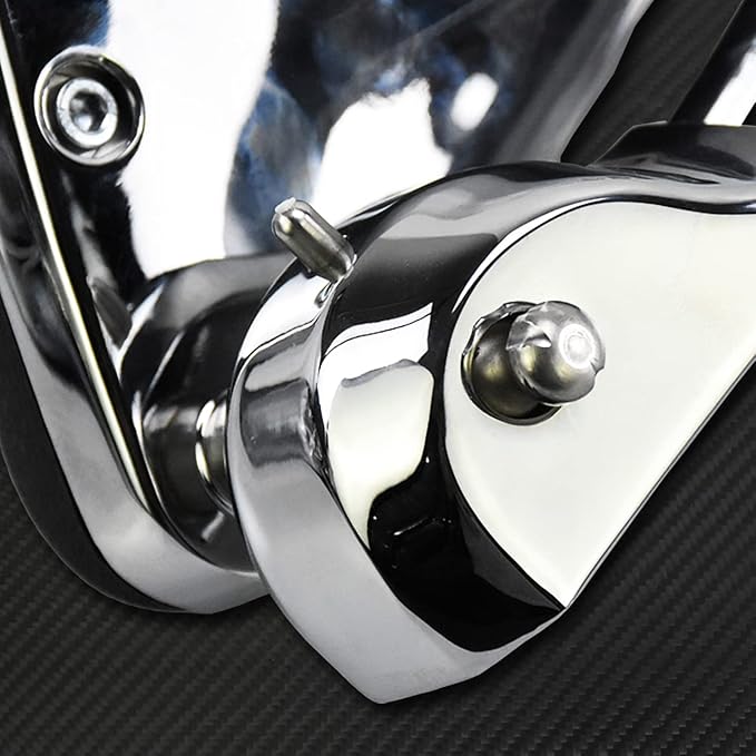 Passenger Armrests with Adjustable Cup Holder Fit for Harley Touring Electra Glide FLHT, Road Glide Ultra FLTR, Tri Glide FLHTCUTG 2014-2024 (Chrome)