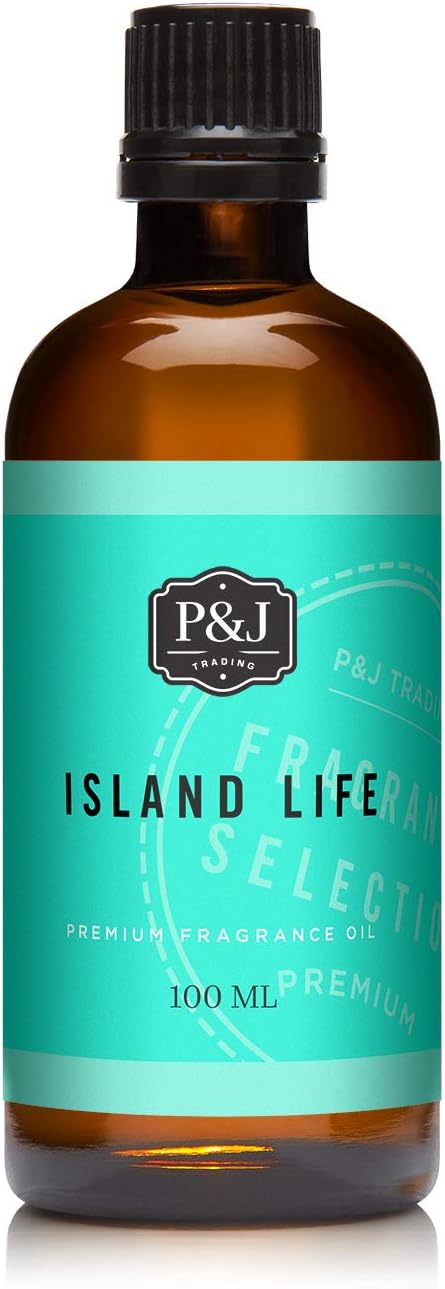 P&J Trading - Island Life Scented Oil 100ml - Fragrance Oil for Candle Making, Soap Making, Diffuser Oil