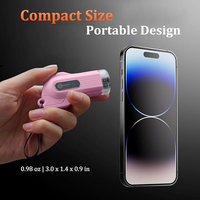 2-in-1 Window Glass Breaker Seatbelt Cutter, 2-Pack Emergency Keychain Car Escape Survival Tool, Safehammer for Land/Underwater, Pink