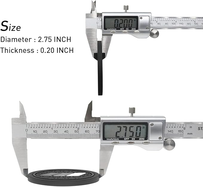 Cup Holder for Toyota Accessories Tacoma TRD 4Runner Tundra Rav4 Highlander, Classic Retro Style Tri-Color Interior Insert Coaster (2.75 Inch, White/Light Gray/Dark Gray)