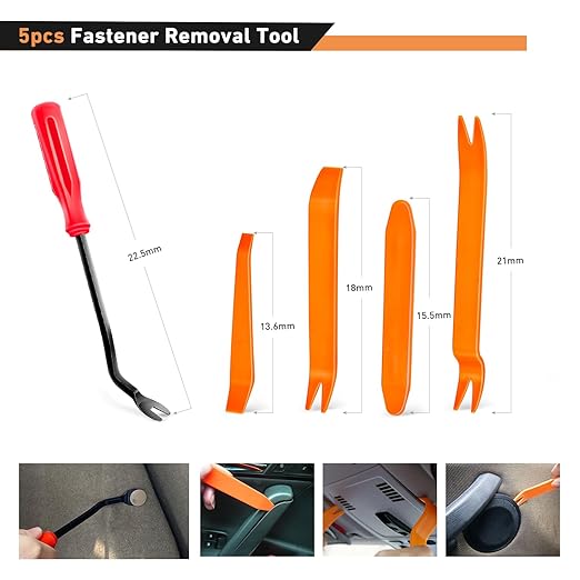 GOOACC 935Pcs Car Push Retainer Clips & Auto Fasteners Assortment -26 Most Popular Sizes Nylon Bumper Fender Rivets with 10 Cable Ties and Fasteners Remover for GM Ford Toyota Honda Chrysler