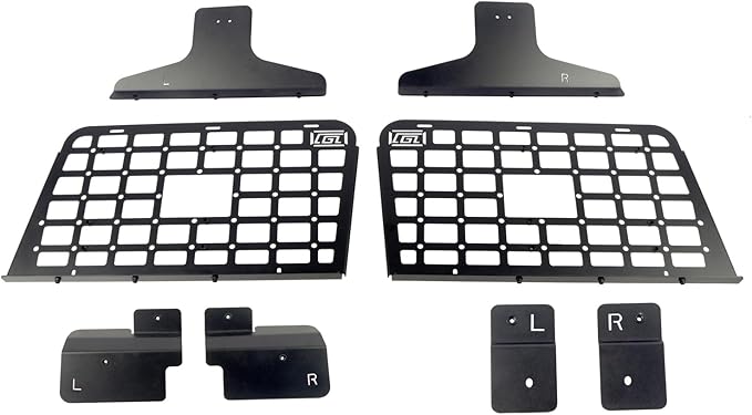 HIGH FLYING 2019-2024 for Mercedes-Benz G-Class G500 G63 G350 Rear Window Molle Panels System Interior Luggage Modular Storage Carrier Cargo Rack Trunk Organizer (Side Panels)