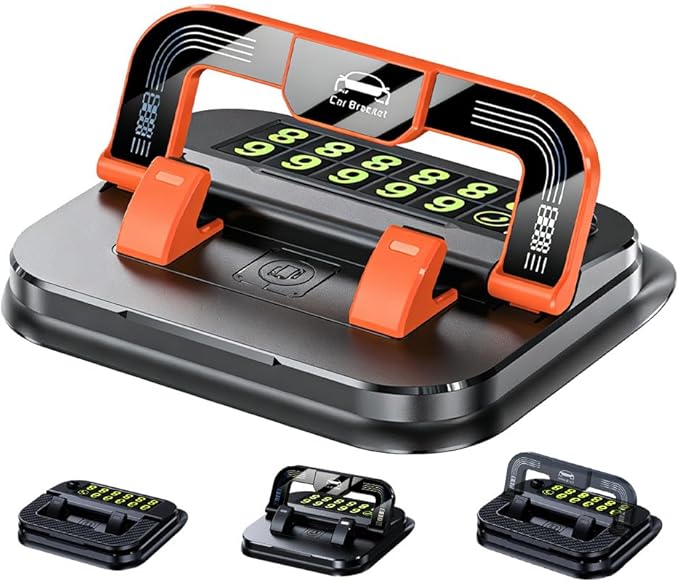 Car Phone Holder 360 Degree Rotation, 2026 New Dashboard Phone Mount, Multifunctional Suction Cup Phones Stand, Adjustable Car Bracket for Navigation in Vehicles, Universal Mobile Stand (A)