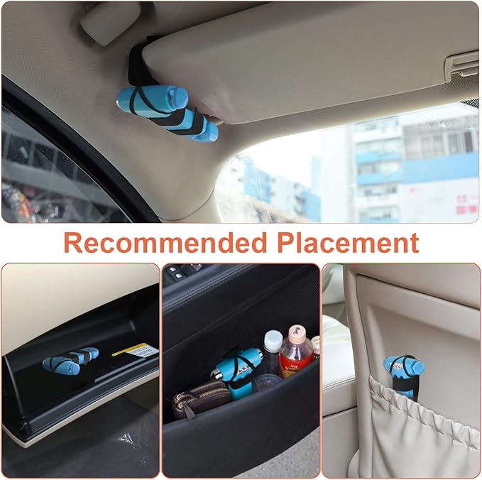 THINKWORK Car Safety Hammer for Teen Boy and Men's Gifts, Blue Three-in-One Emergency Escape Tool with Window Breaker and Seat Belt Cutter, Safety Emergency Car Escape Tool for Family and Children